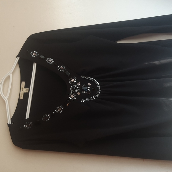 Debbie Morgan size Medium black long sleeve top - Picture 3 of 8